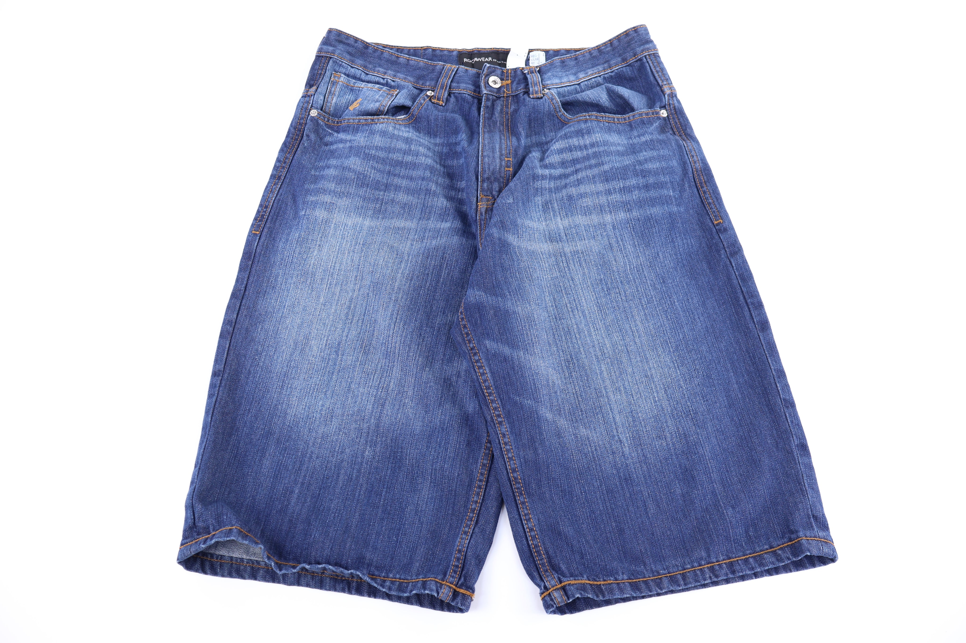 Y2K Rocawear Dark Wash Denim Shorts - Pants/Shorts - Thrifted Threads