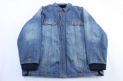 Y2K Rocawear Embroidered Denim Zip Up Jacket - Jacket - Thrifted Threads