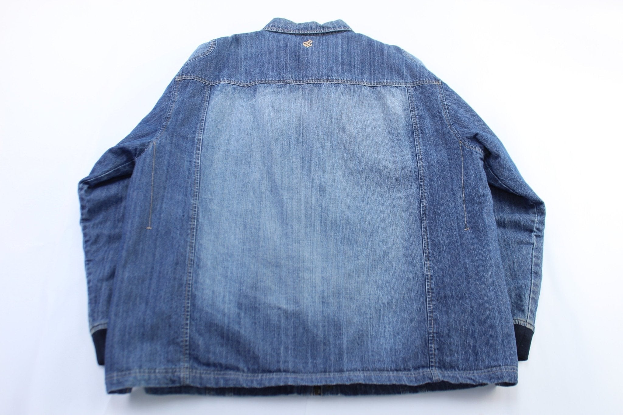 Y2K Rocawear Embroidered Denim Zip Up Jacket - Jacket - Thrifted Threads