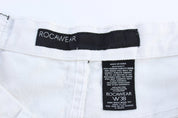 Y2K Rocawear Embroidered White Denim Shorts - Pants/Shorts - Thrifted Threads