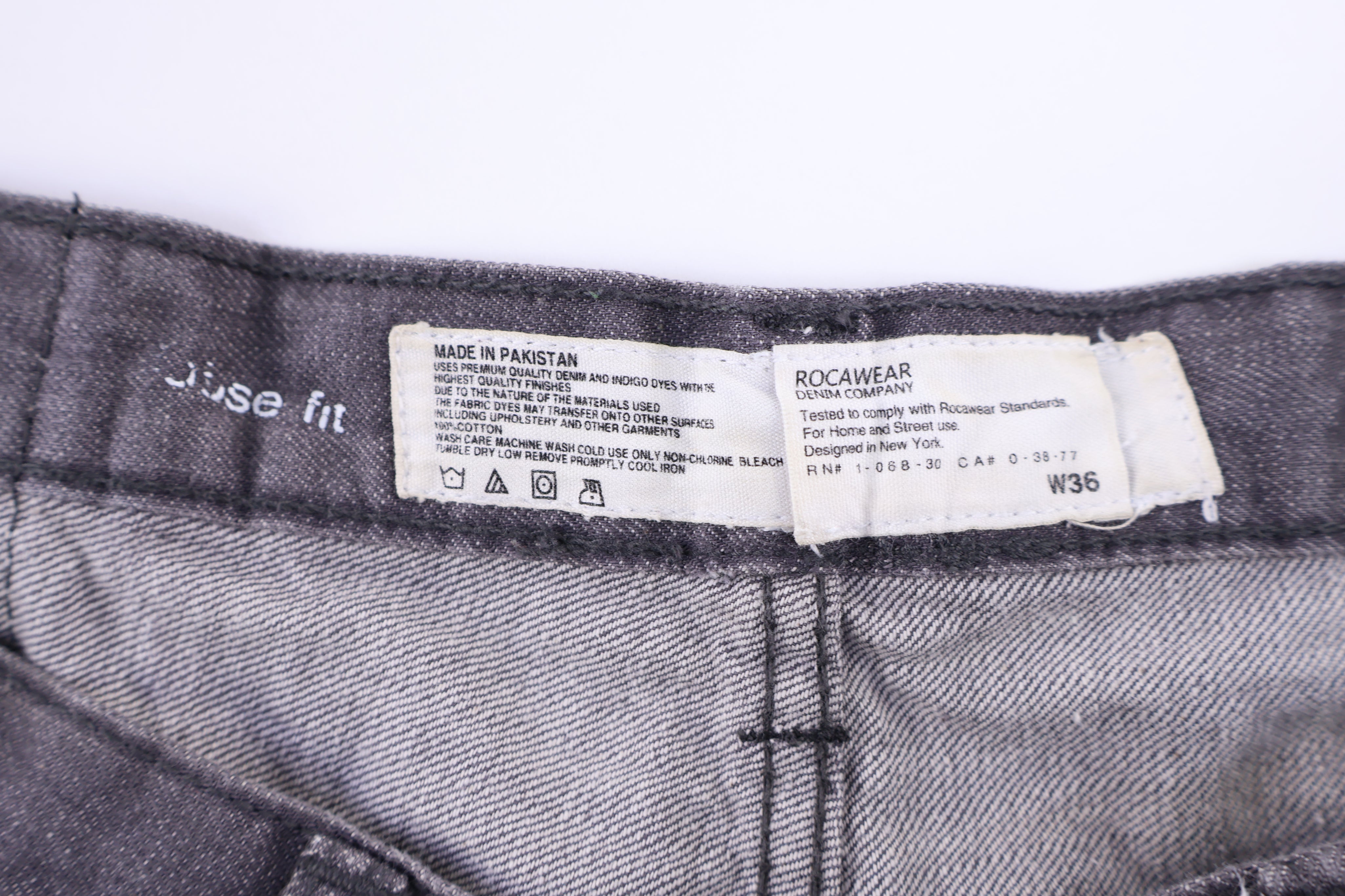 Y2K Rocawear Grey Denim Shorts - Pants/Shorts - Thrifted Threads