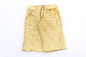 Y2K Royal Republic Yellow Denim Shorts - Pants/Shorts - Thrifted Threads