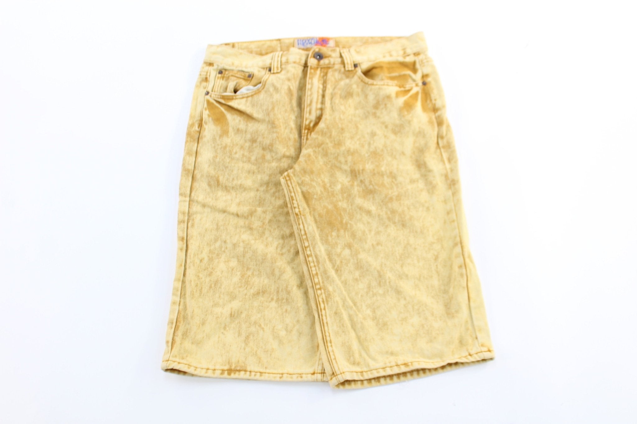 Y2K Royal Republic Yellow Denim Shorts - Pants/Shorts - Thrifted Threads