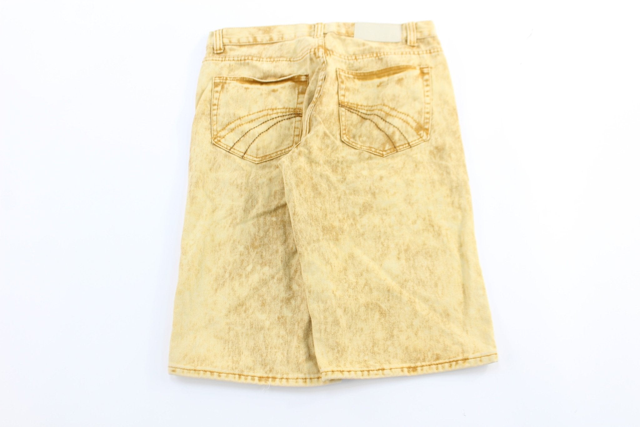 Y2K Royal Republic Yellow Denim Shorts - Pants/Shorts - Thrifted Threads