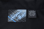 Y2K Sapphire Lounge Flames Graphic Button Down - Button Ups/Downs - Thrifted Threads