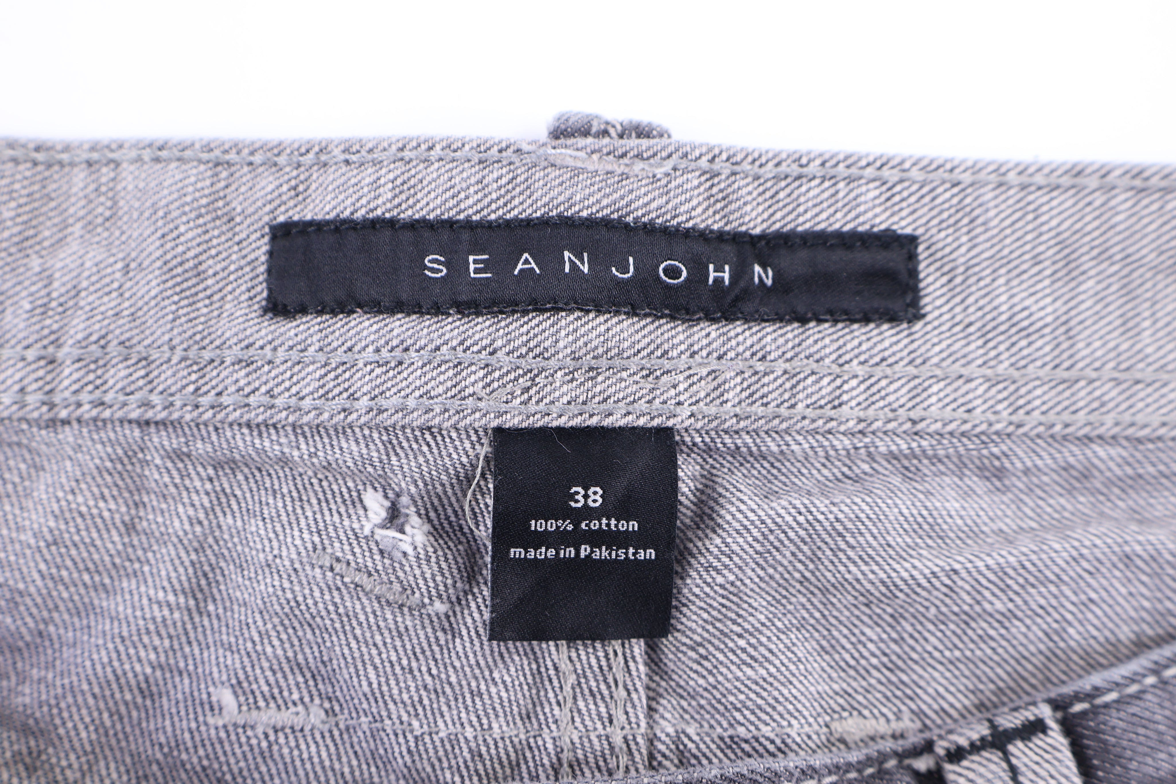 Y2K Sean John Grey Denim Shorts - Pants/Shorts - Thrifted Threads
