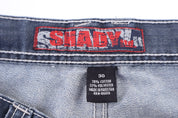 Y2K Shady Ltd Dark Wash Denim Shorts - Pants/Shorts - Thrifted Threads