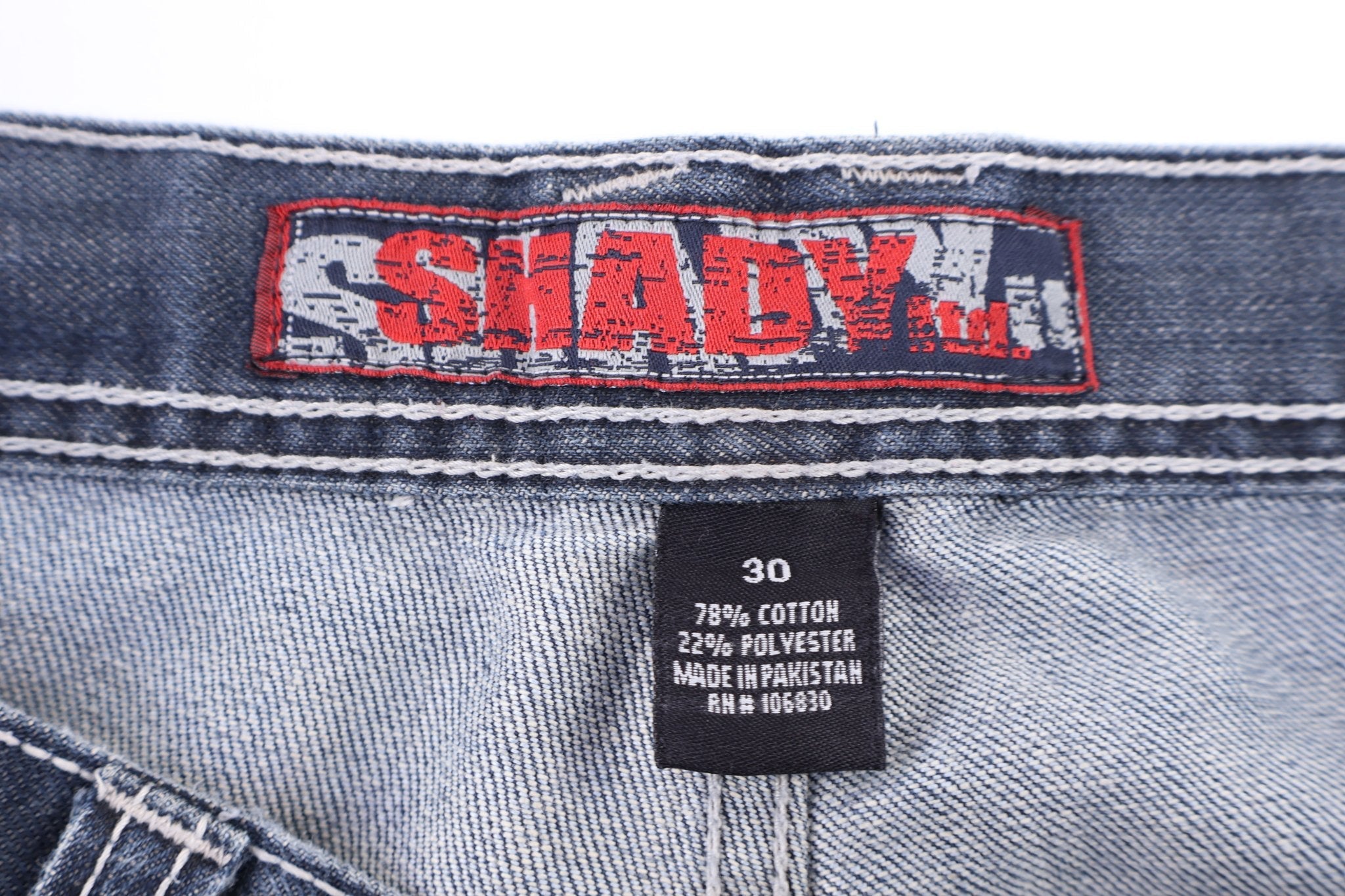 Y2K Shady Ltd Dark Wash Denim Shorts - Pants/Shorts - Thrifted Threads