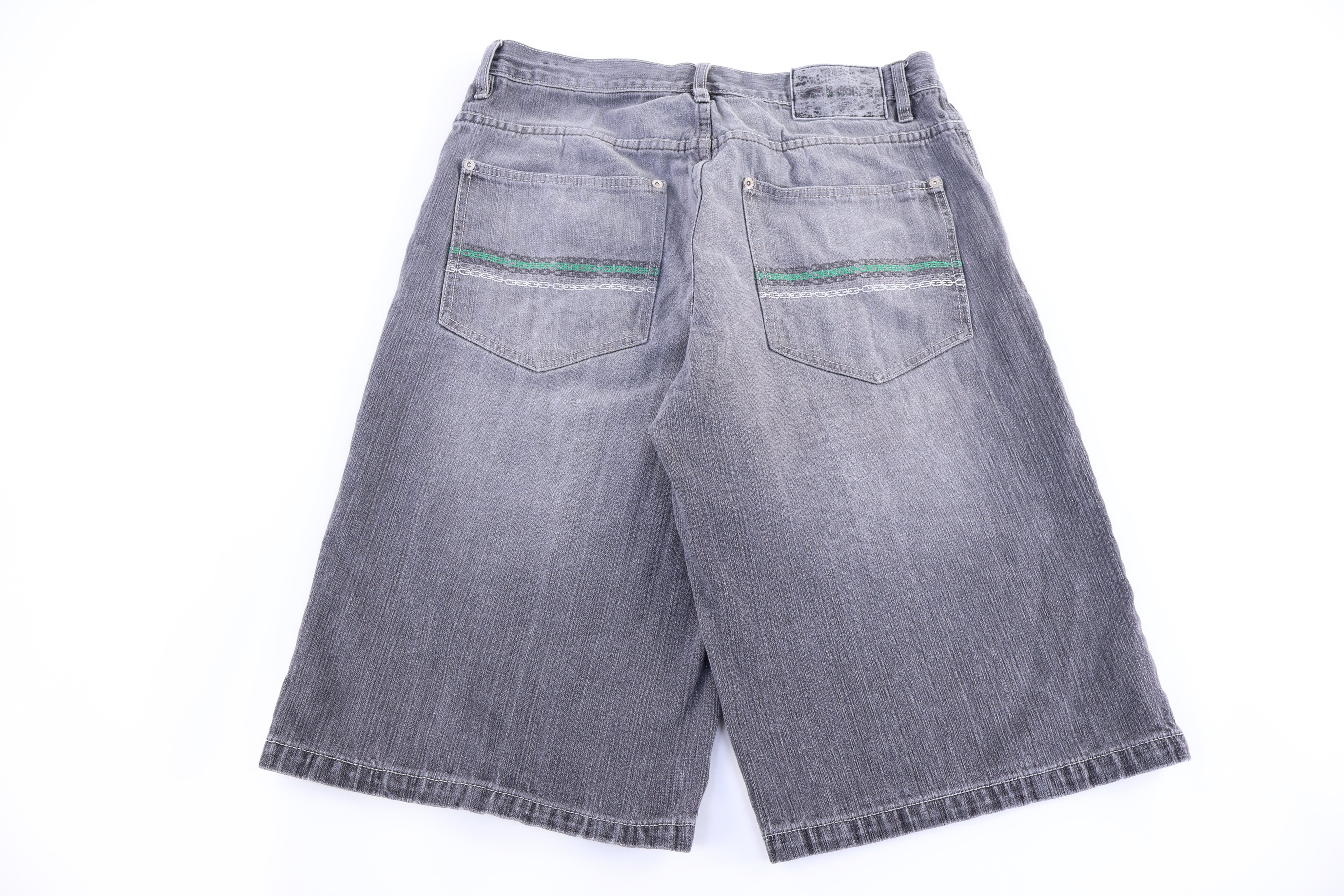 Y2K Southpole Dark Grey Denim Shorts - Pants/Shorts - Thrifted Threads