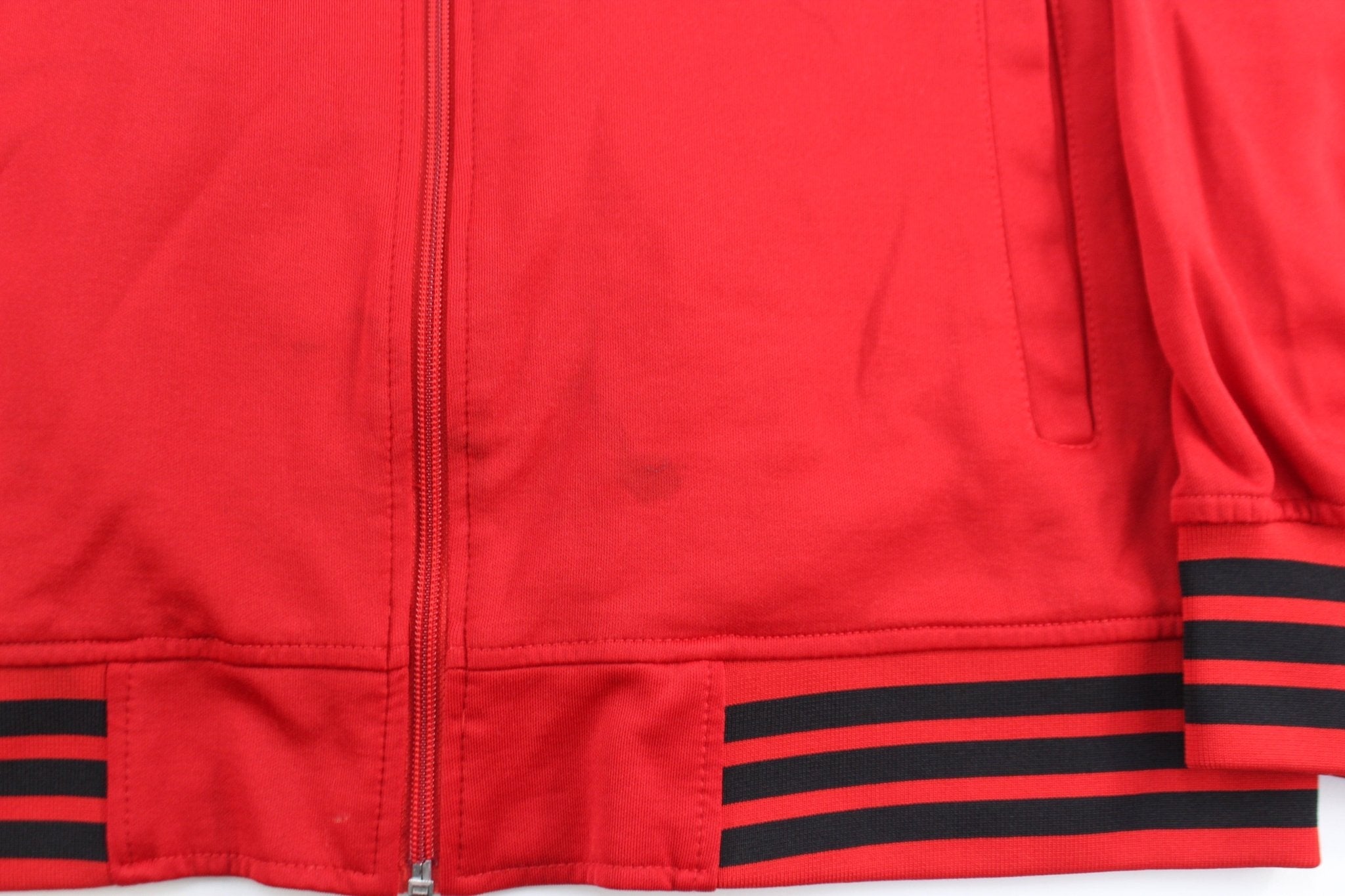 Y2K SouthPole Embroidered Logo Red & Black Track Jacket - Jackets - Thrifted Threads