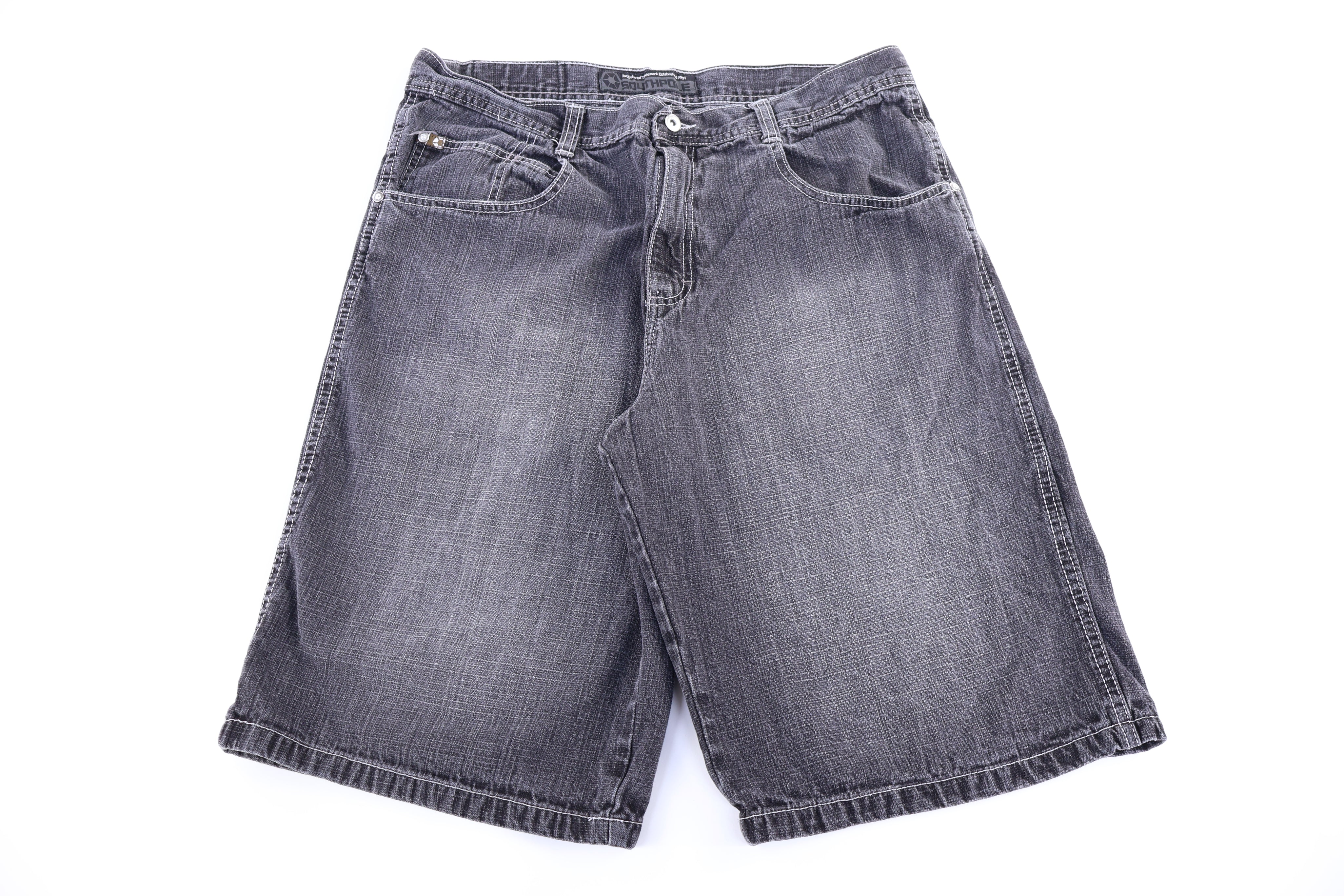 Y2K Southpole Grey Denim Shorts - Pants/Shorts - Thrifted Threads