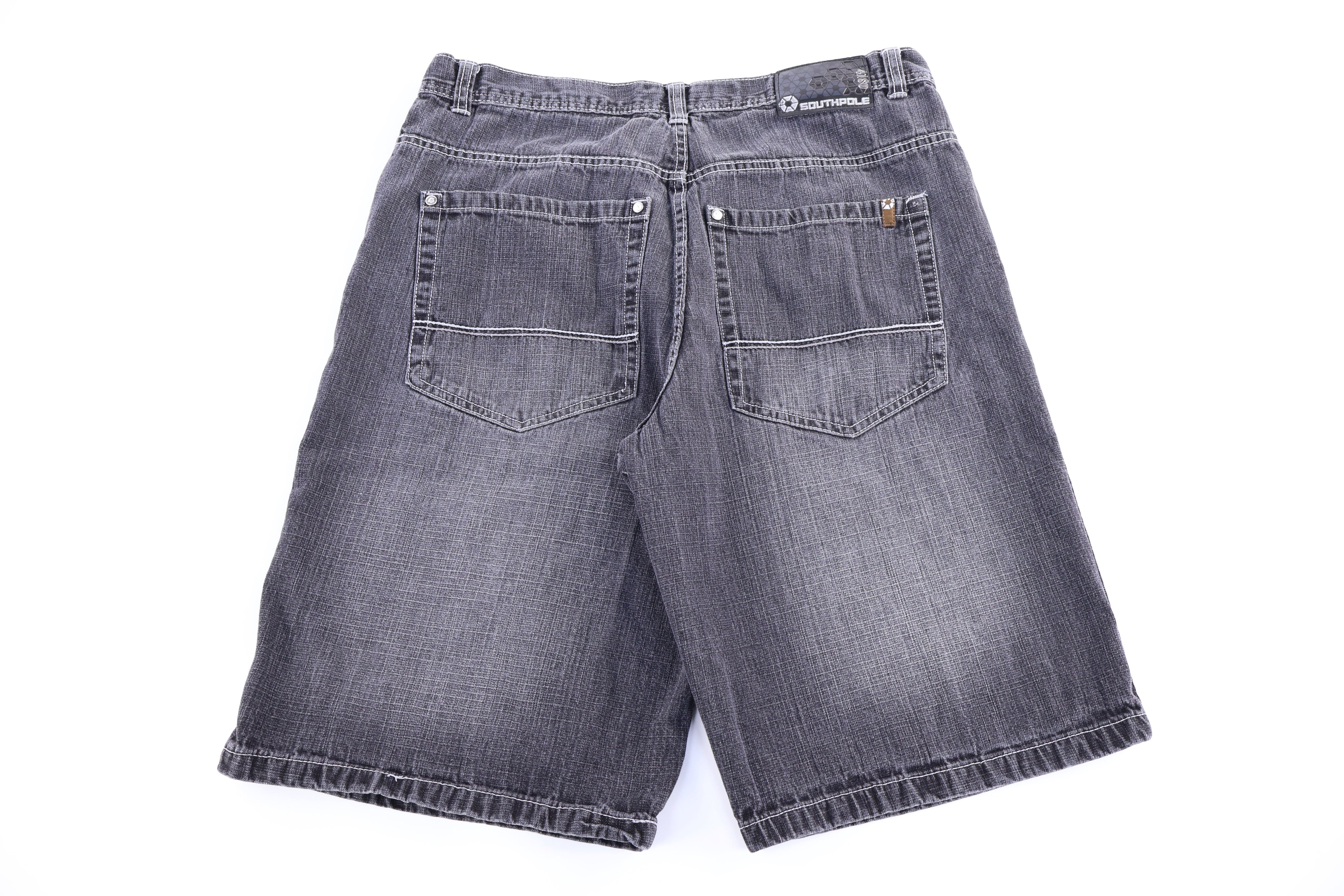 Y2K Southpole Grey Denim Shorts - Pants/Shorts - Thrifted Threads