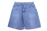 Y2K Tommy Hilfiger Dark Wash Denim Shorts - Pants/Shorts - Thrifted Threads