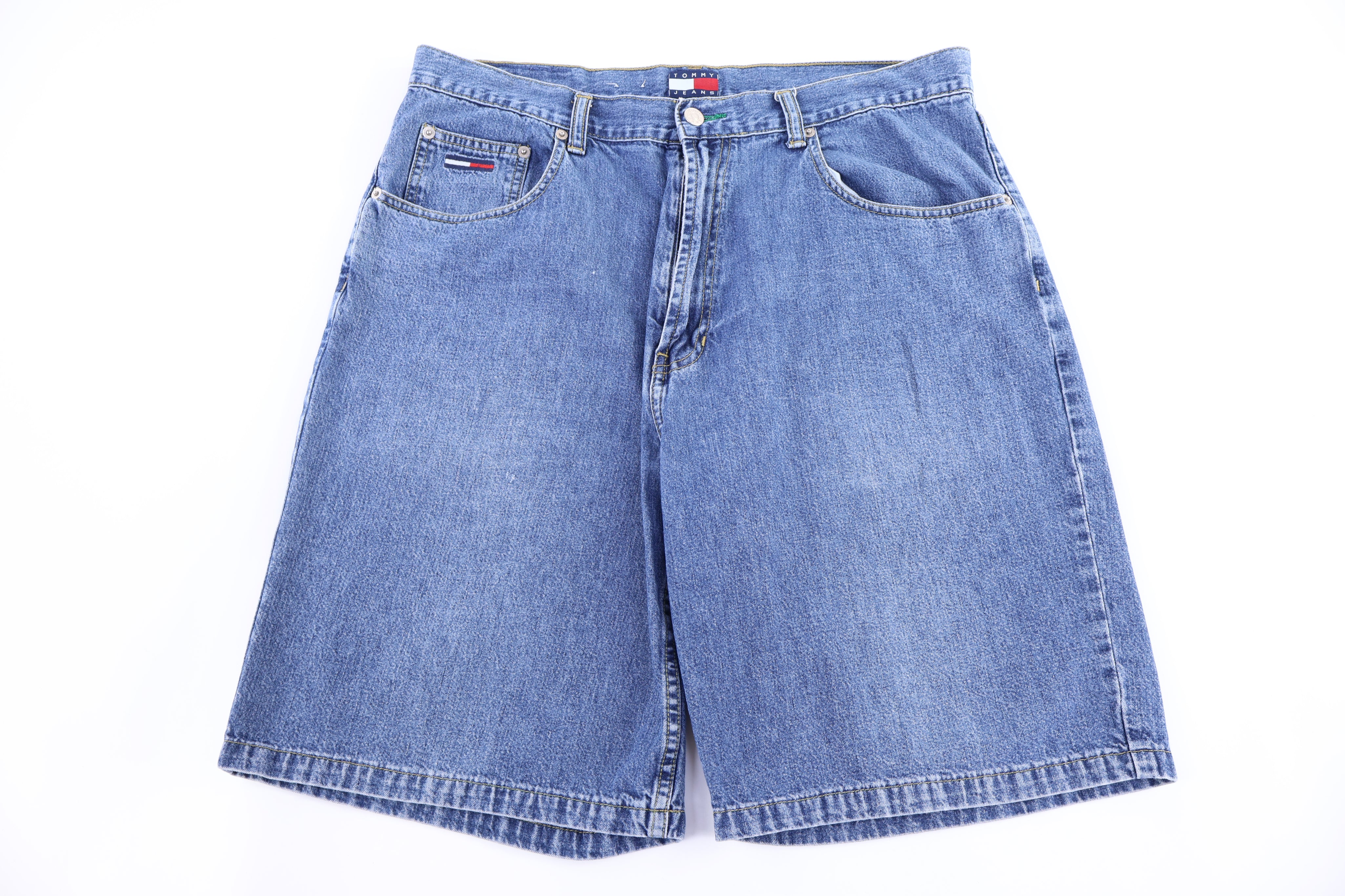 Y2K Tommy Hilfiger Dark Wash Denim Shorts - Pants/Shorts - Thrifted Threads