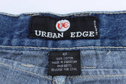 Y2K Urban Edge Dark Wash Denim Shorts - Pants/Shorts - Thrifted Threads
