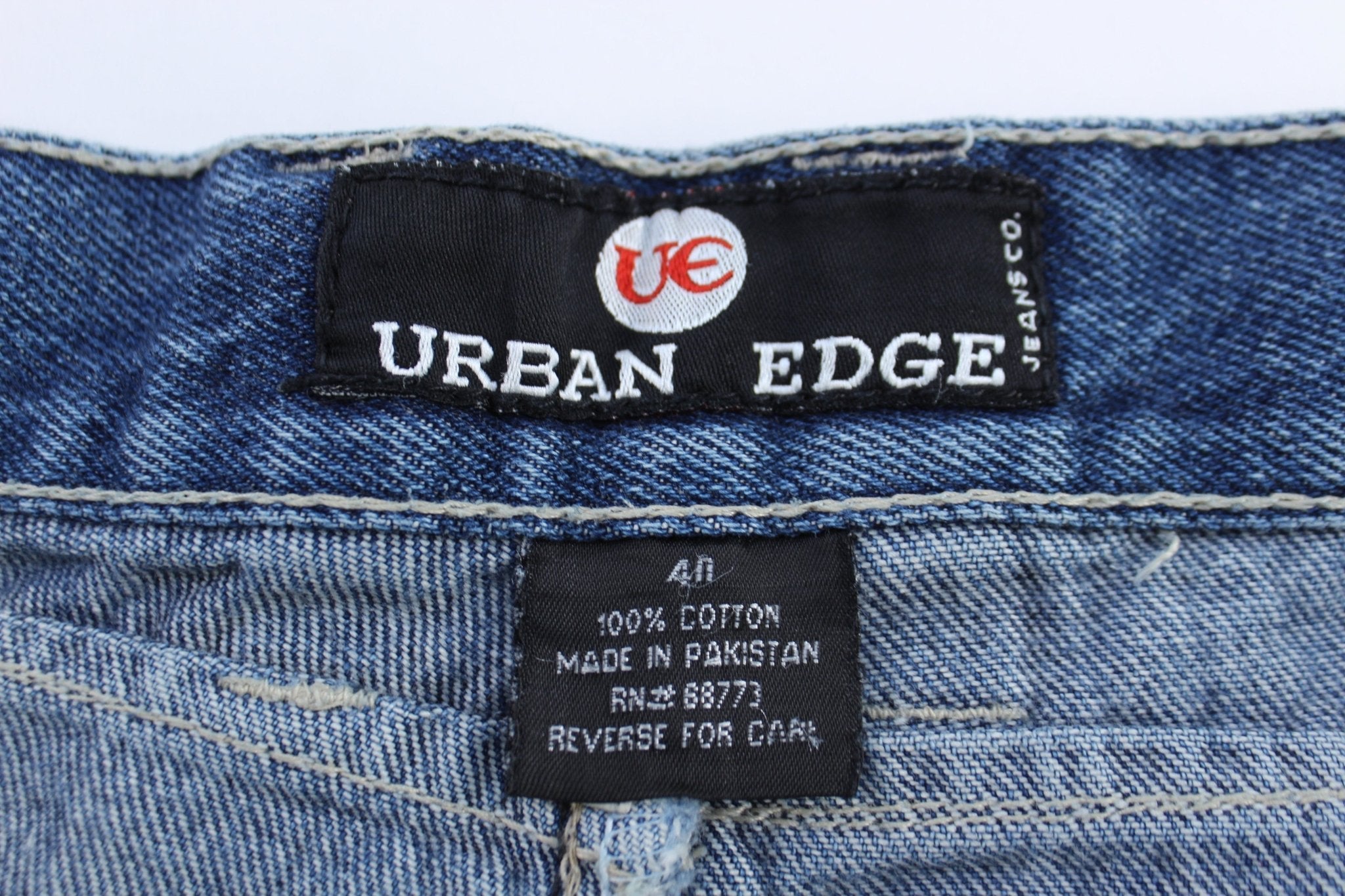 Y2K Urban Edge Dark Wash Denim Shorts - Pants/Shorts - Thrifted Threads