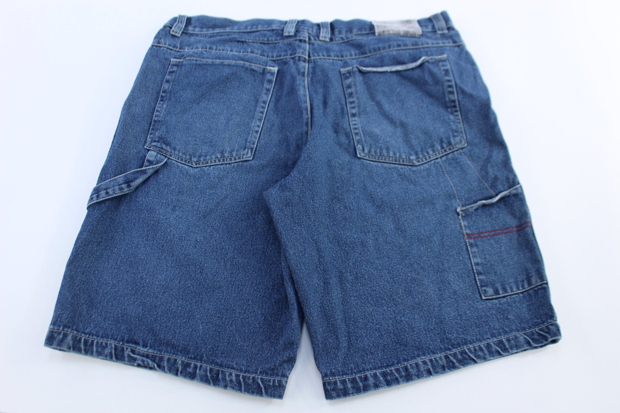 Y2K Urban Edge Dark Wash Denim Shorts - Pants/Shorts - Thrifted Threads