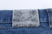 Y2K Urban Edge Dark Wash Denim Shorts - Pants/Shorts - Thrifted Threads
