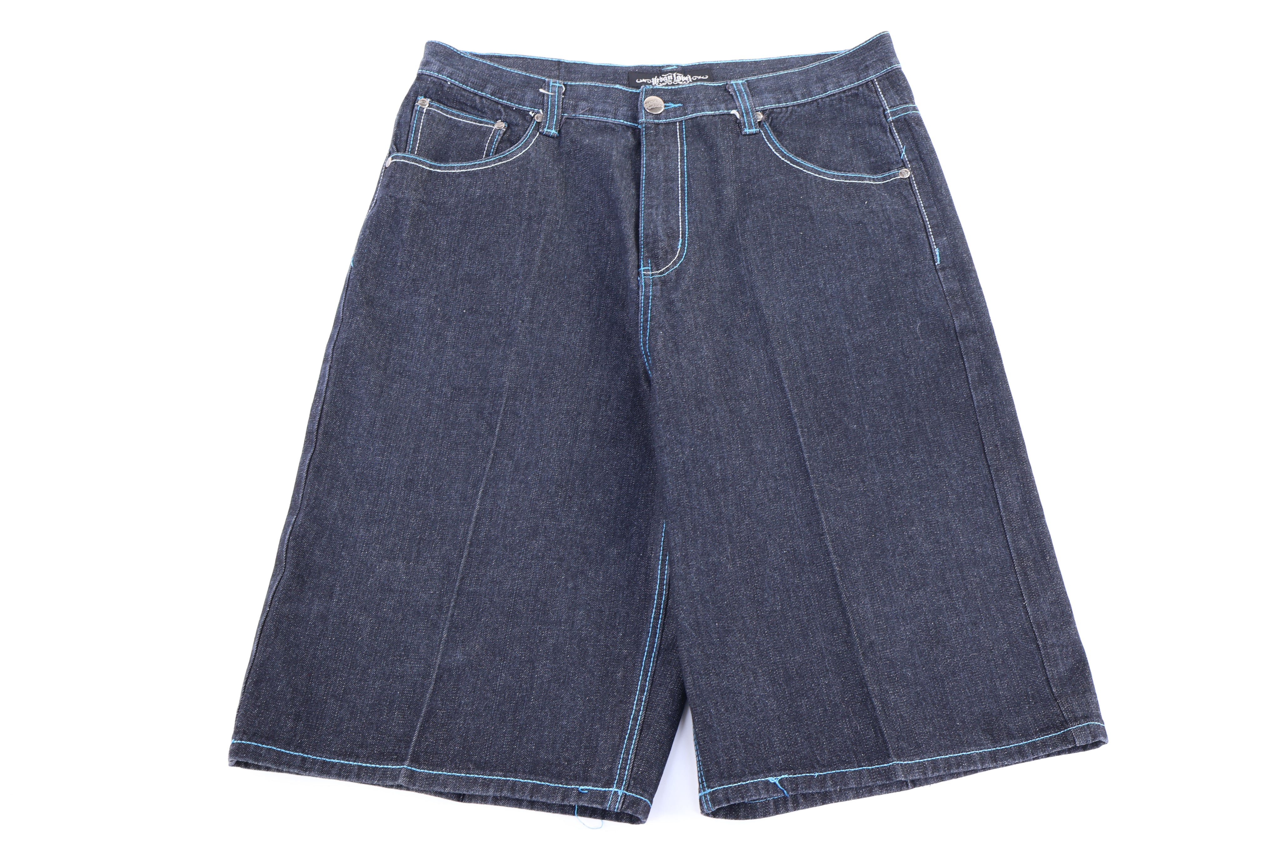 Y2K Urban Label Dark Wash Denim Shorts - Pants/Shorts - Thrifted Threads
