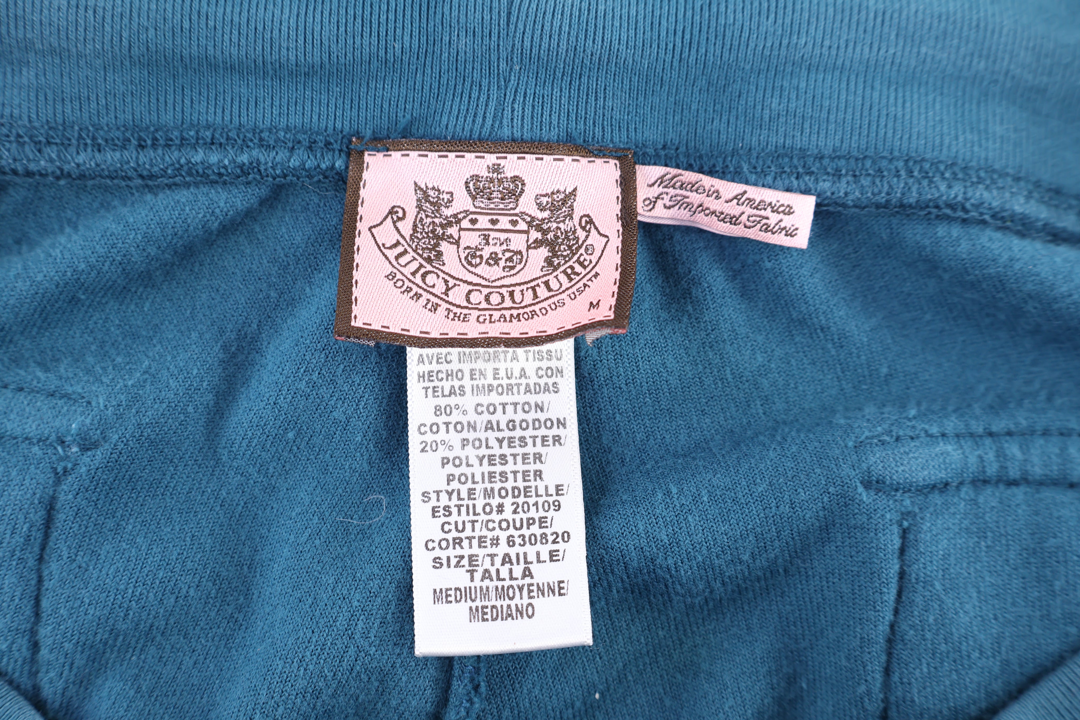Y2K Women's Juicy Couture Blue Velour Pants - Pants - Thrifted Threads
