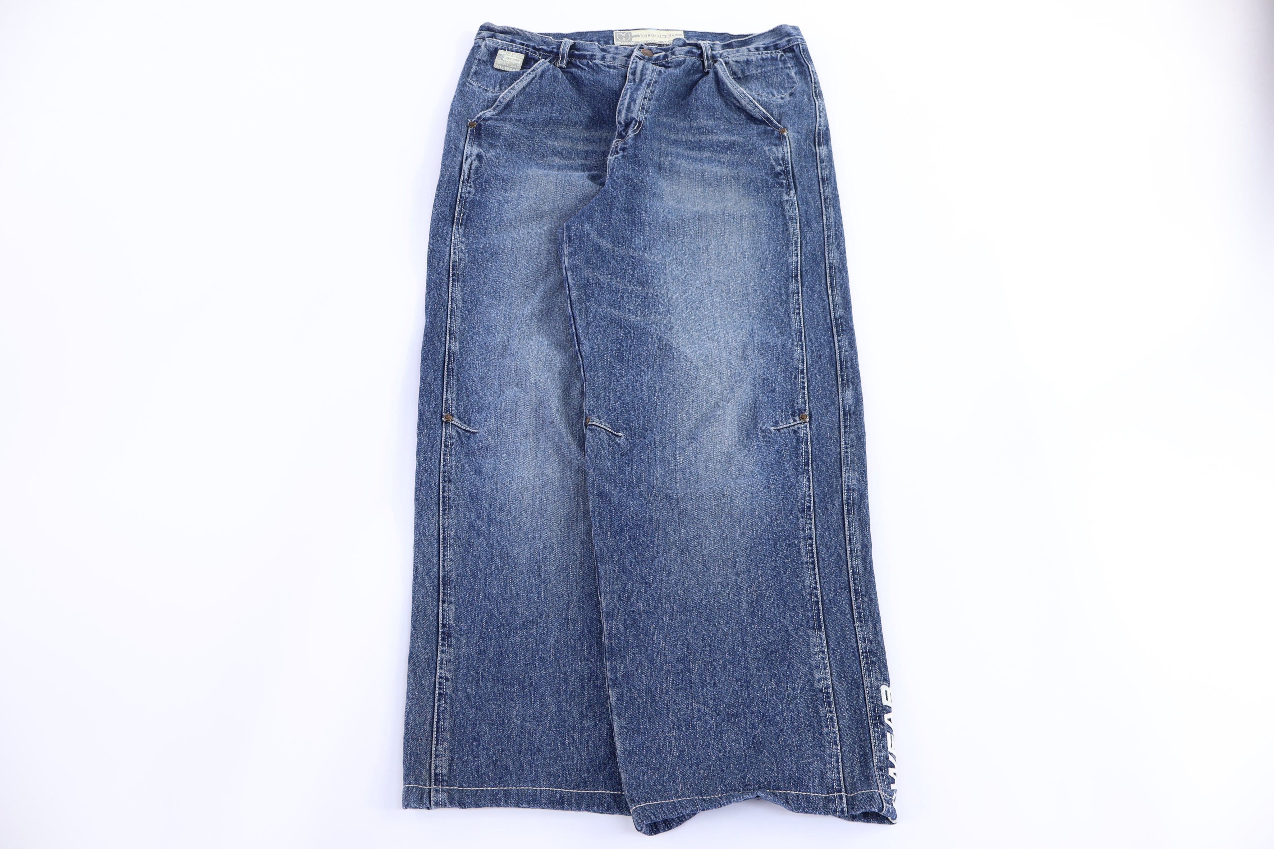 Y2K WU Wear Dark Wash Denim Jeans - Pants - Thrifted Threads