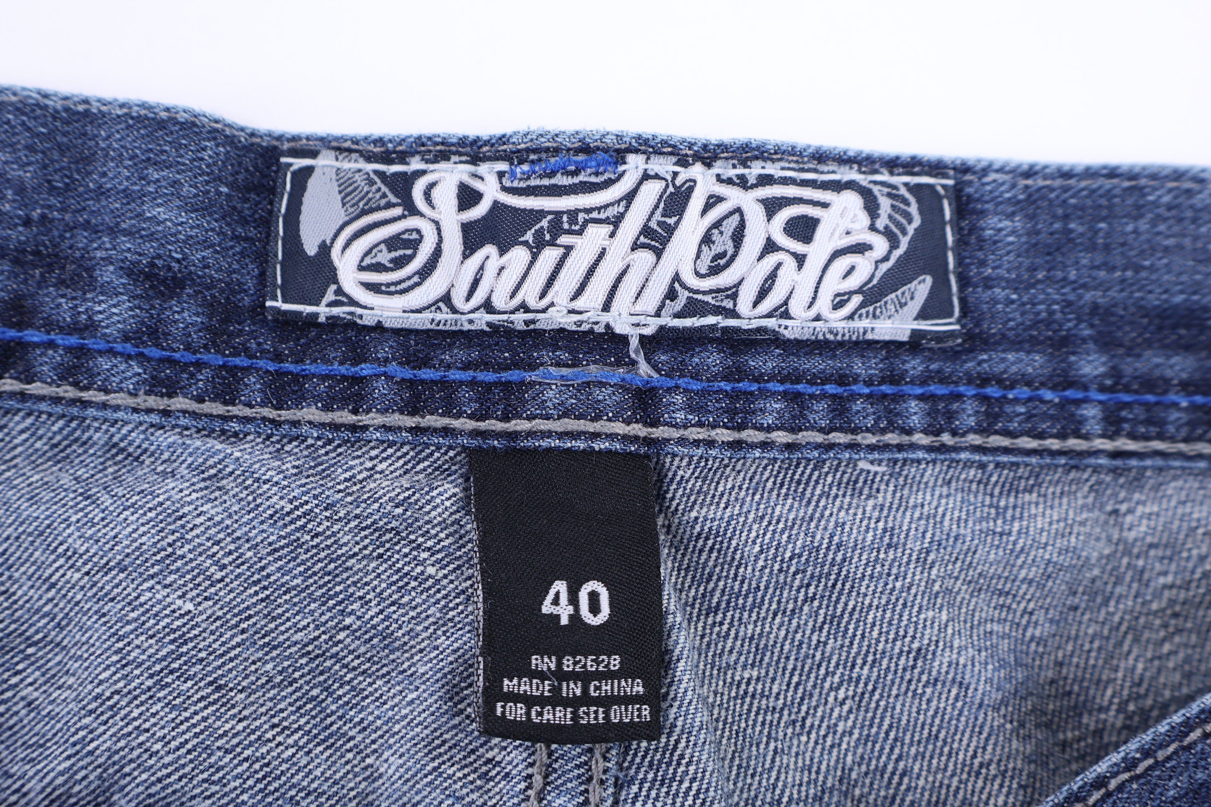 YK Southpole Embroidered Dark Wash Denim Shorts - Pants/Shorts - Thrifted Threads