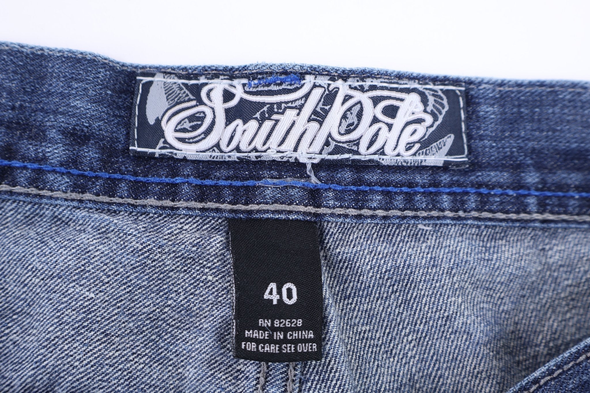YK Southpole Embroidered Dark Wash Denim Shorts - Pants/Shorts - Thrifted Threads