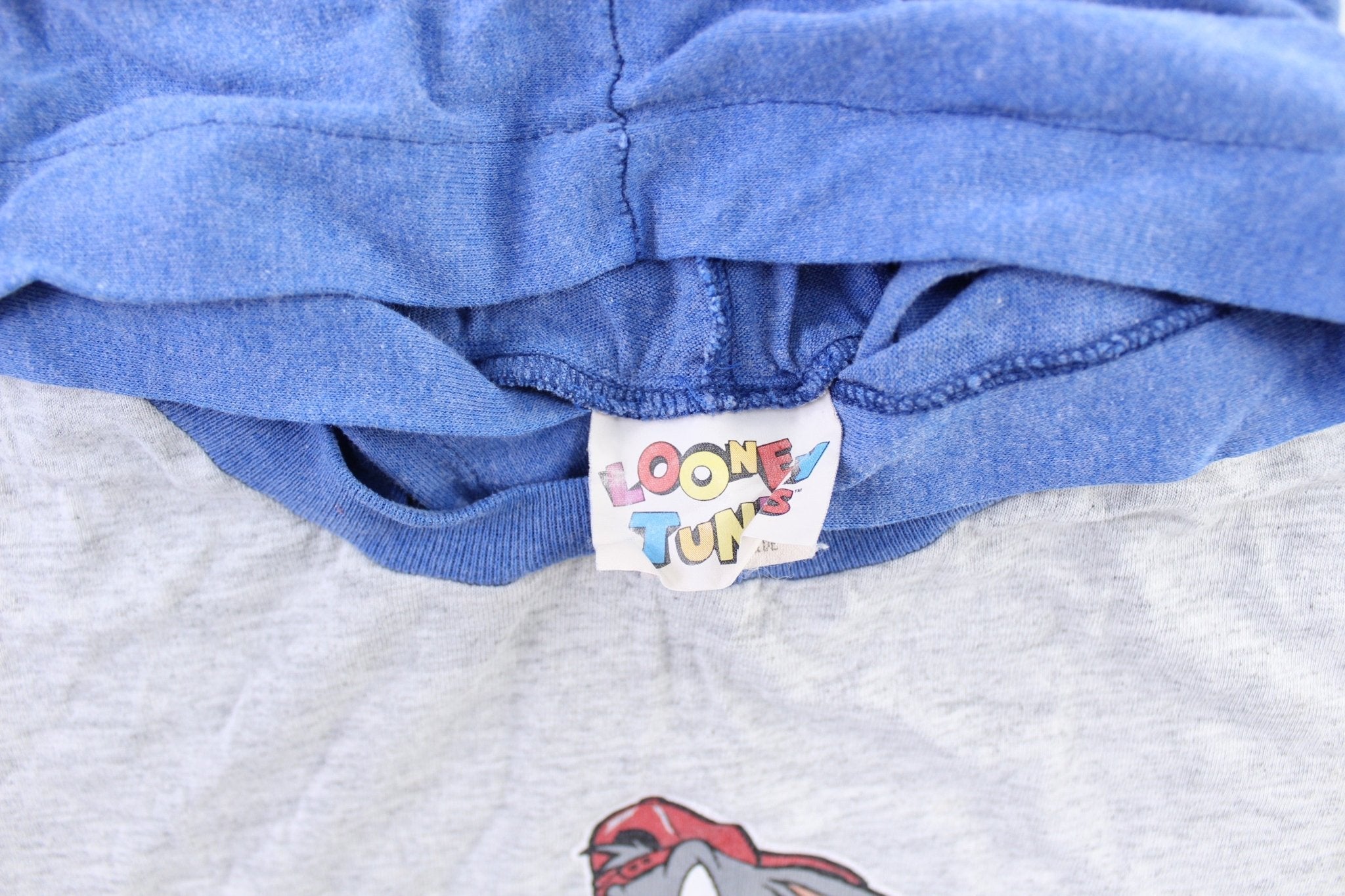 Youth 1993 Looney Tunes Bugs Bunny Baseball Pullover Hoodie - Jacket - Thrifted Threads