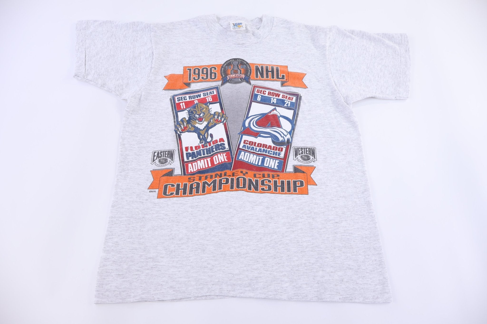 Youth 1996 Panthers Vs Avalanche Stanley Cup Champions T-shirt - Shirts & Tops - Thrifted Threads