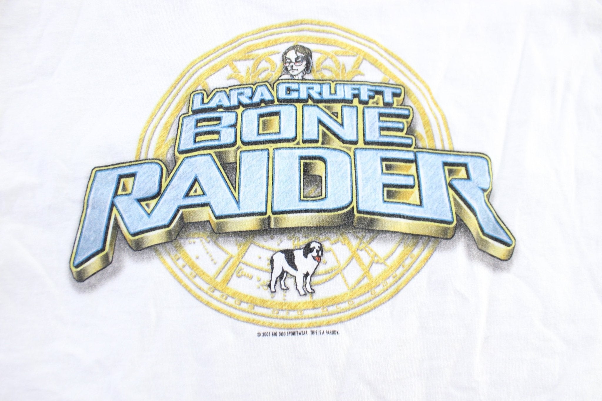 Youth 2001 Big Dogs Tomb Raider T-Shirt - ThriftedThreads.com
