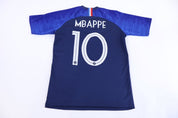 Youth 2018/19 Nike France Kylian Mbappe Soccer Jersey - Jerseys/Tanks - Thrifted Threads