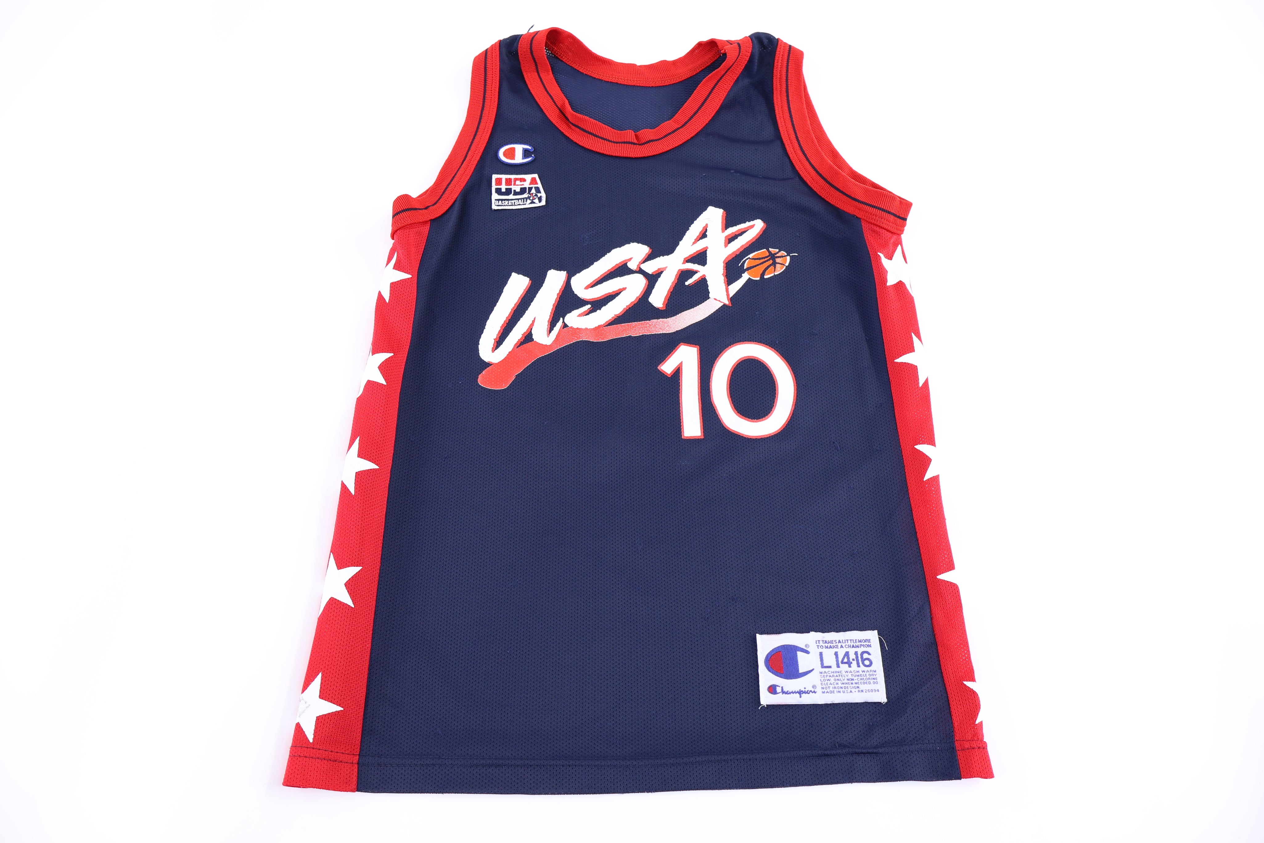 Youth 90's Champion Reggie Miller Team USA Basketball Jersey - Jerseys/Tanks - Thrifted Threads