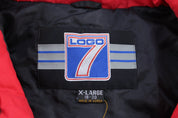 Youth 90's Chicago Bulls Embroidered Logo 7 Puffer Jacket - ThriftedThreads.com