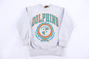 Youth 90's Miami Dolphins Football Sweatshirt - Sweatshirt - Thrifted Threads