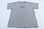 Youth 90's Nike Logo Grey T-Shirt - ThriftedThreads.com