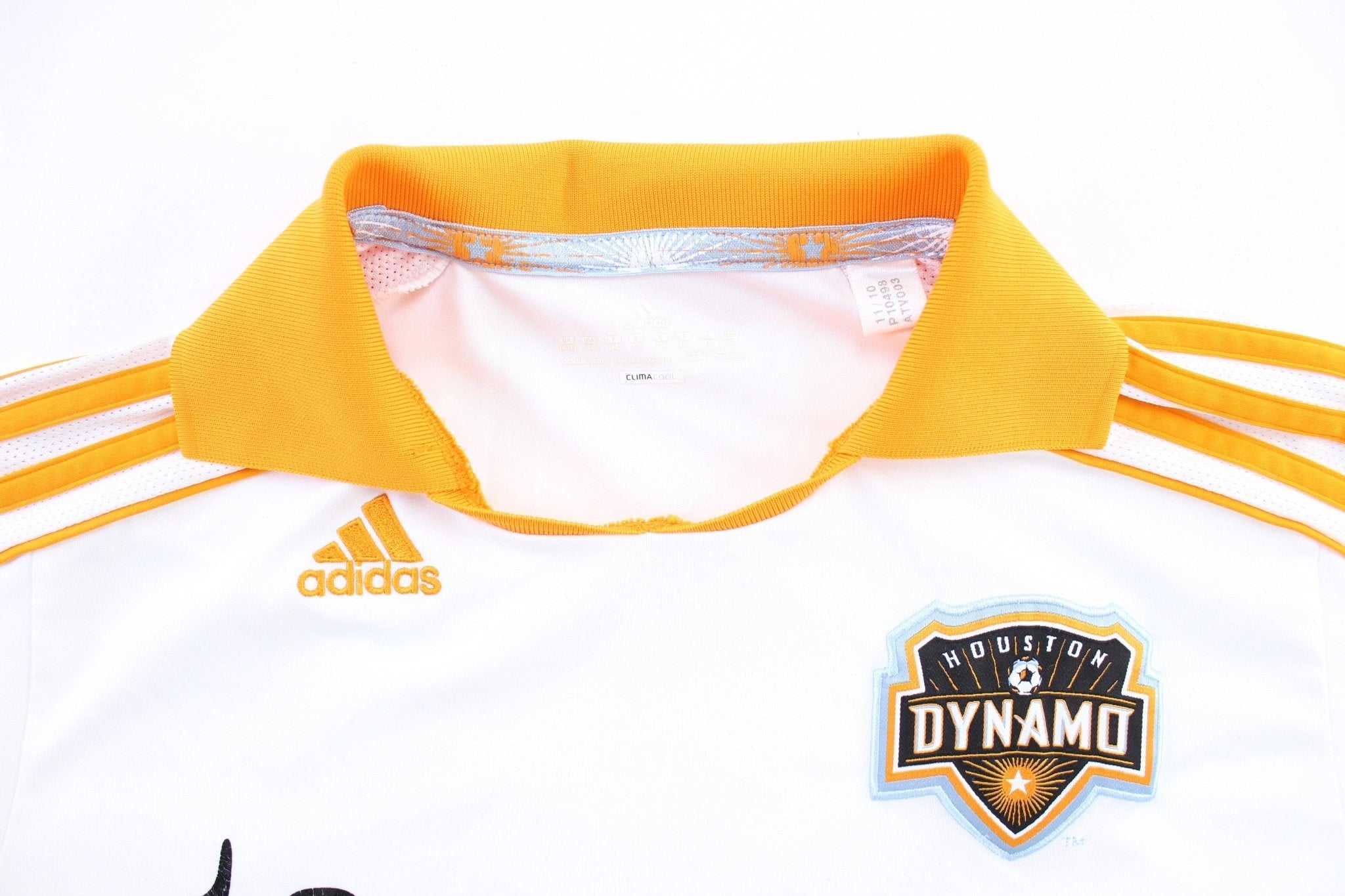 Youth Adidas Embroidered Logo Houston Dynamo Soccer Jersey - Jerseys/Tanks - Thrifted Threads