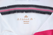 Youth Adidas Embroidered Logo Real Madrid Striped Soccer Jersey - ThriftedThreads.com