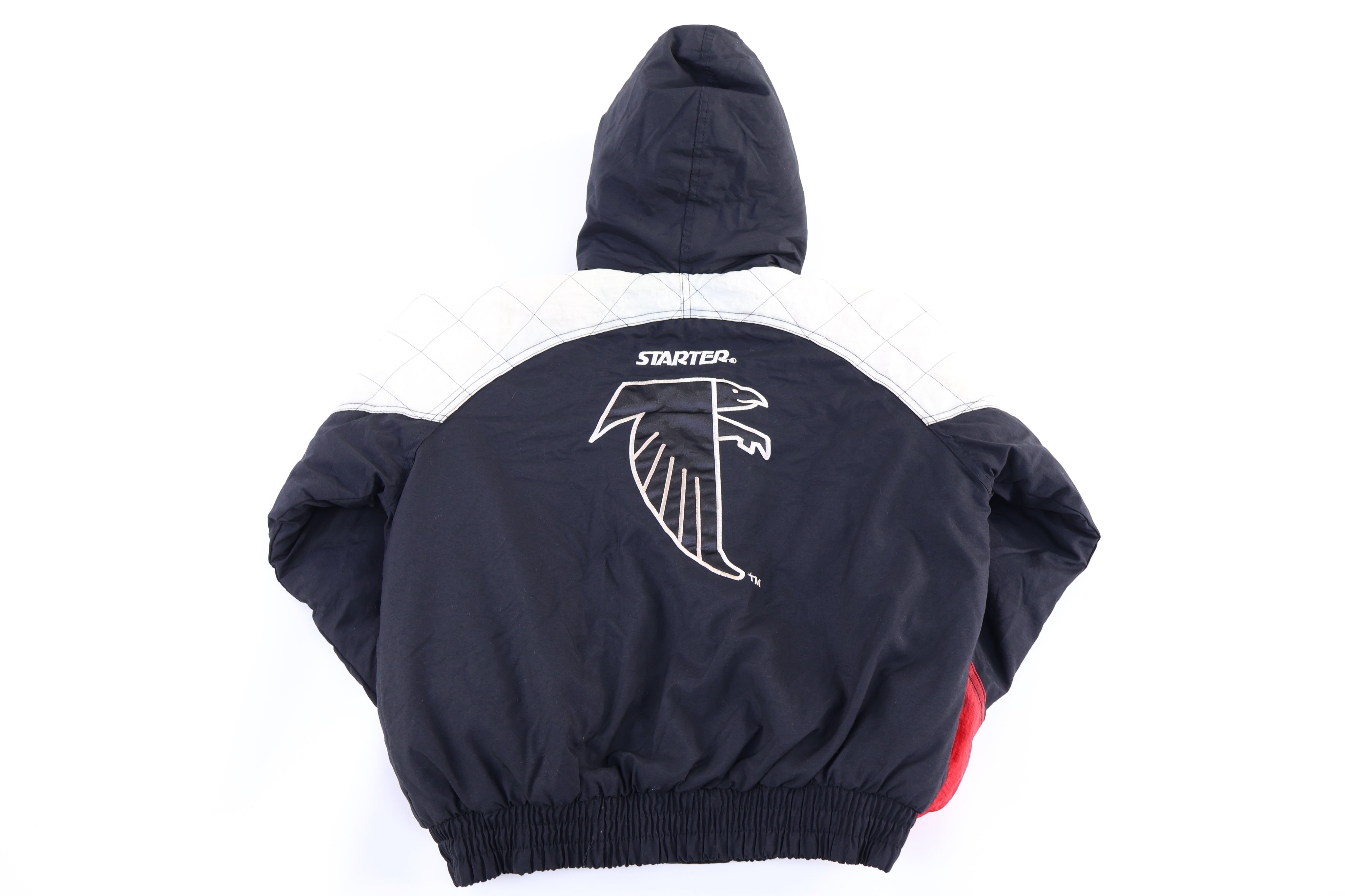 Youth Atlanta Falcons Football Full Zip Puffer Jacket - Jacket - Thrifted Threads