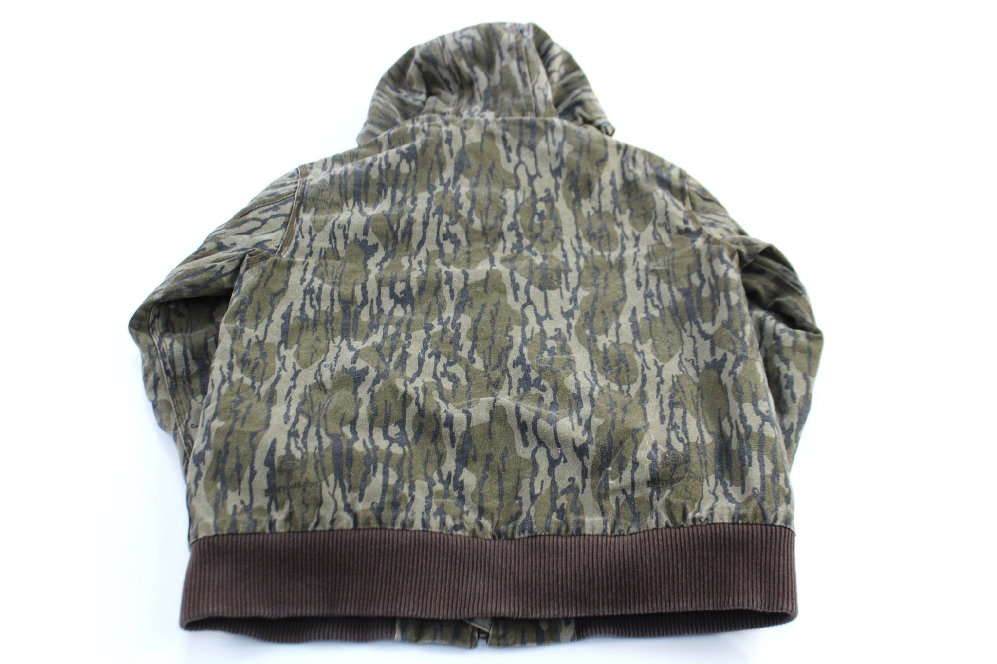 Youth Carhartt Logo Patch Bottomland Camo Hooded Jacket - ThriftedThreads.com