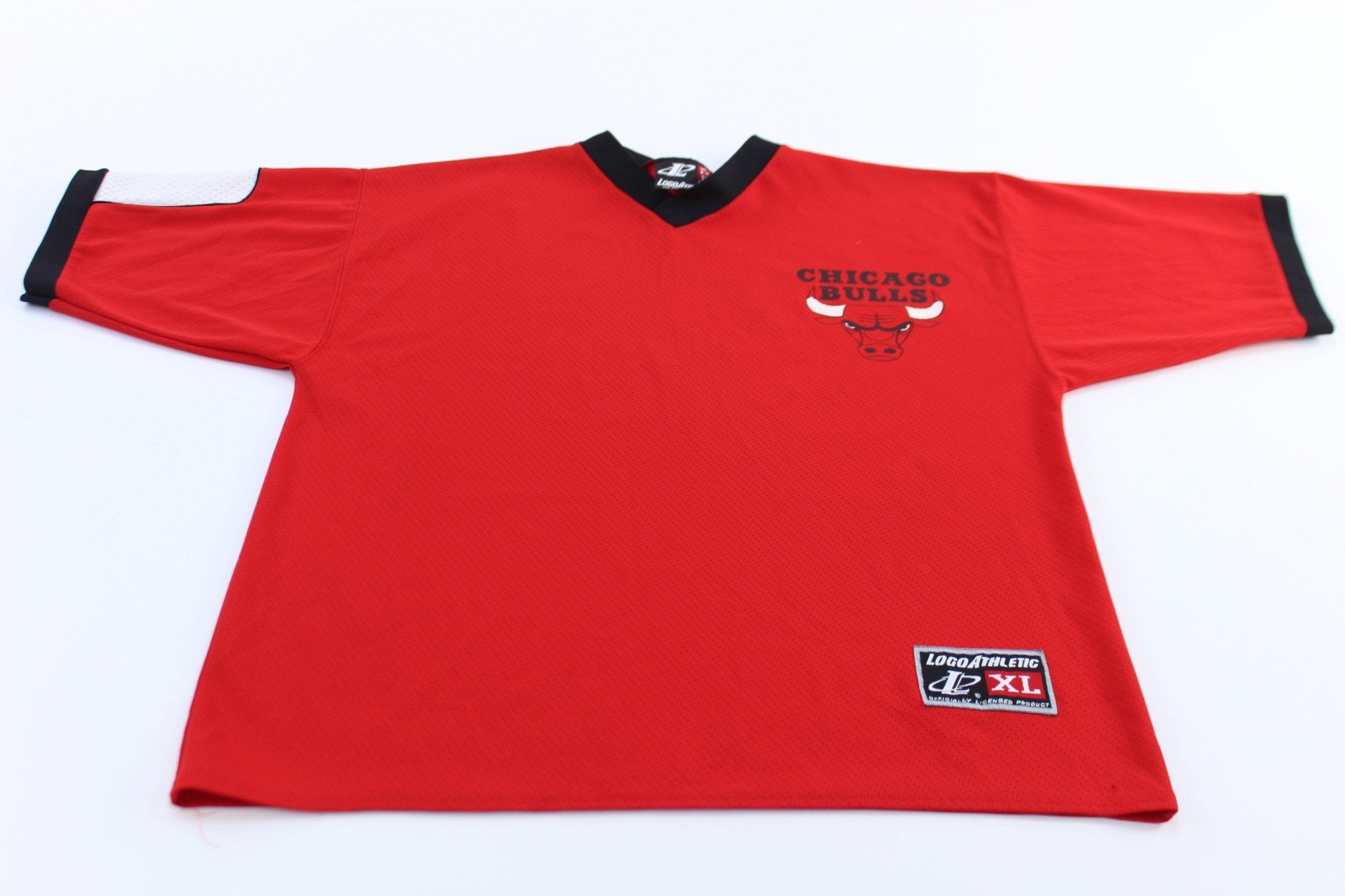 Youth Chicago Bulls Basketball Logo Athletic Jersey - ThriftedThreads.com