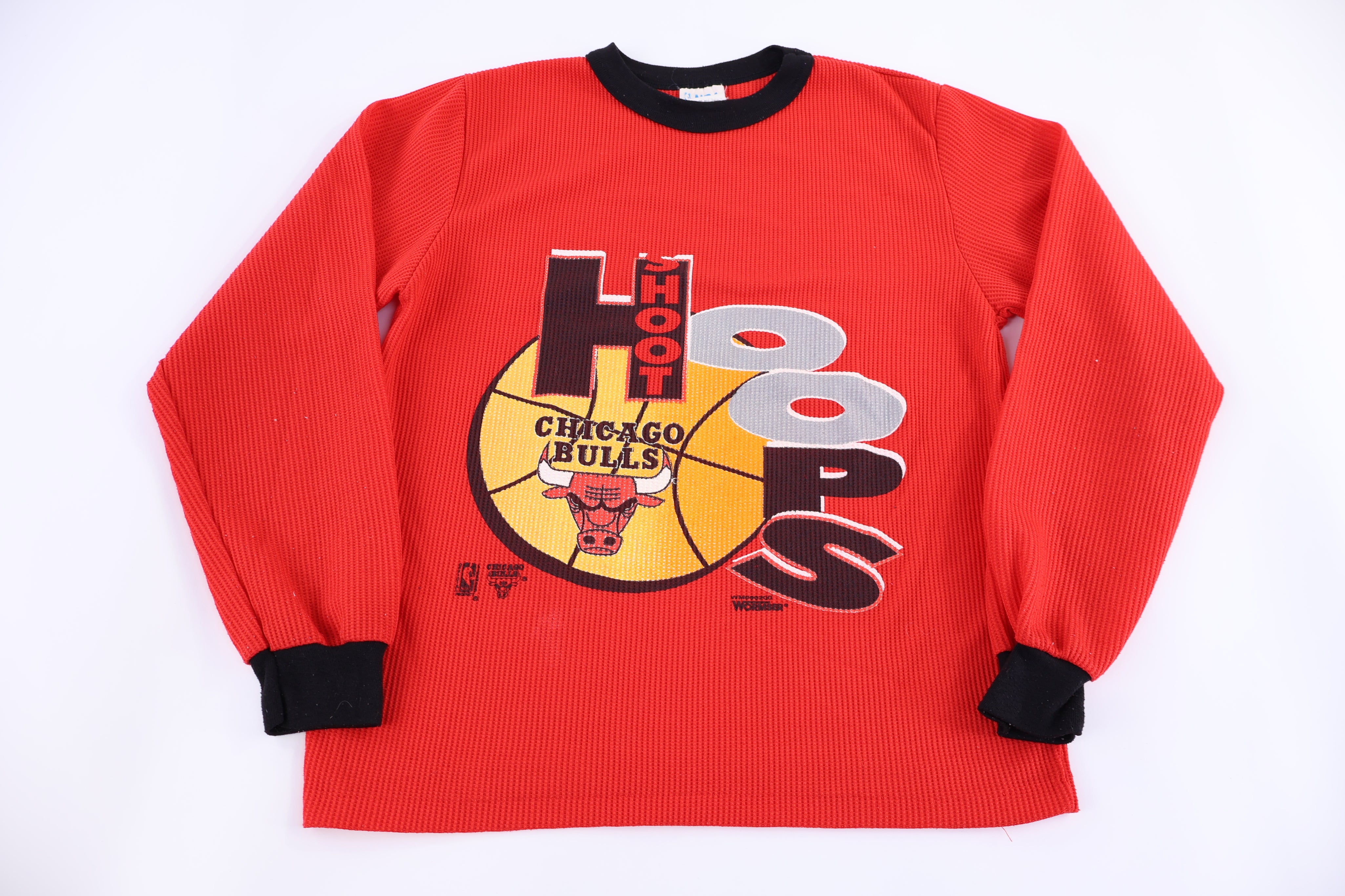 Youth Chicago Bulls Basketball Thermal LS T-shirt - Shirts & Tops - Thrifted Threads