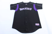 Youth Majestic Embroidered Colorado Rockies Baseball Jersey - ThriftedThreads.com