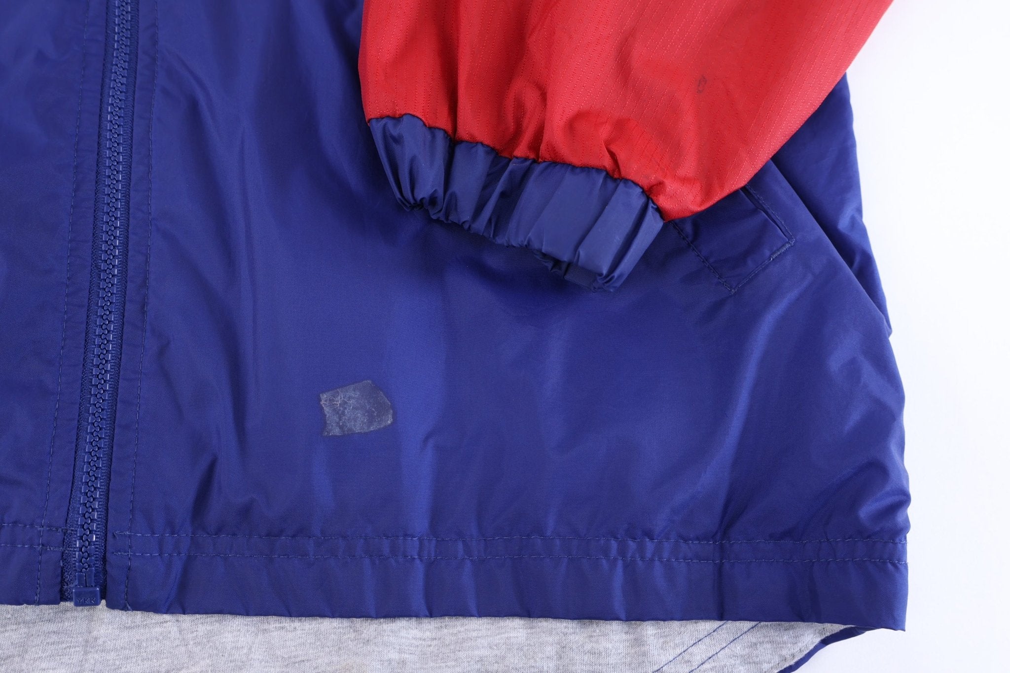 Youth Nike Embroidered Logo Blue & Red Zip Up Jacket - Jackets - Thrifted Threads