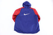 Youth Nike Embroidered Logo Blue & Red Zip Up Jacket - Jackets - Thrifted Threads