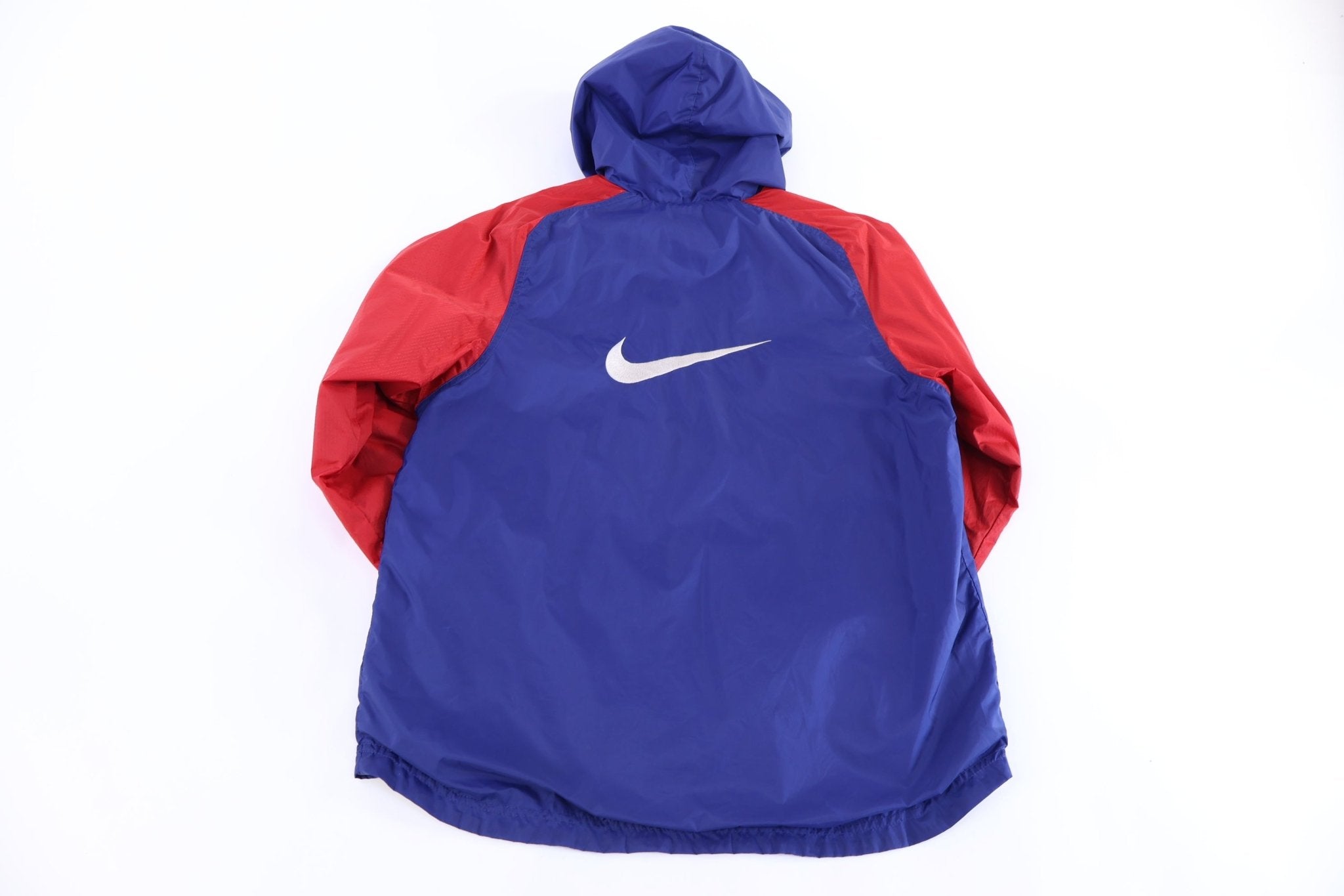 Youth Nike Embroidered Logo Blue & Red Zip Up Jacket - Jackets - Thrifted Threads