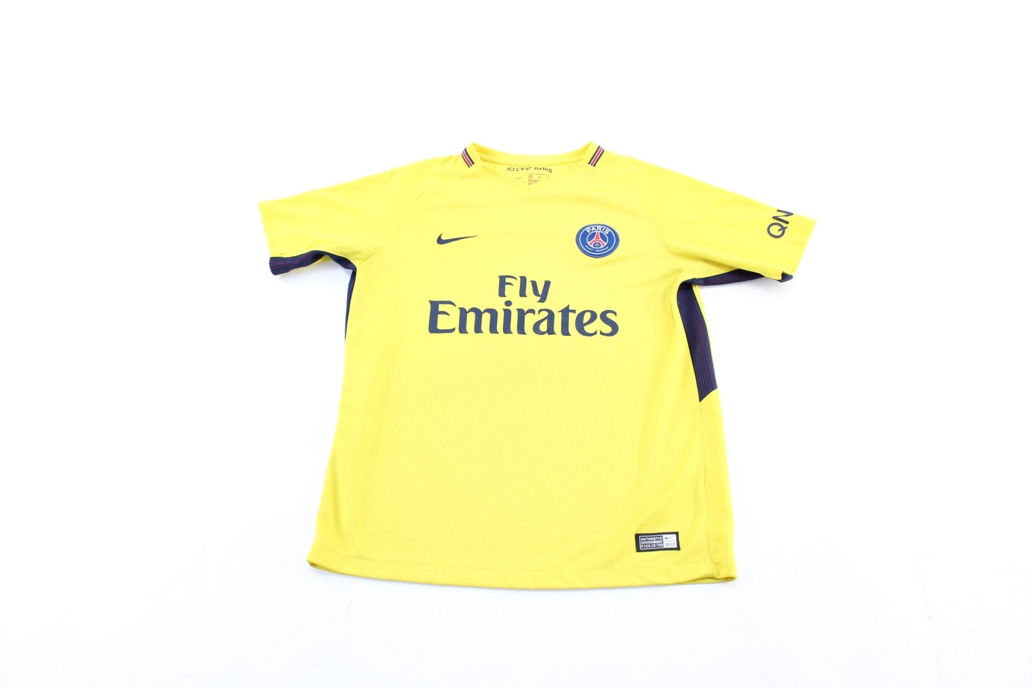 Youth Nike Embroidered Logo Paris Saint - German Soccer Jersey - ThriftedThreads.com