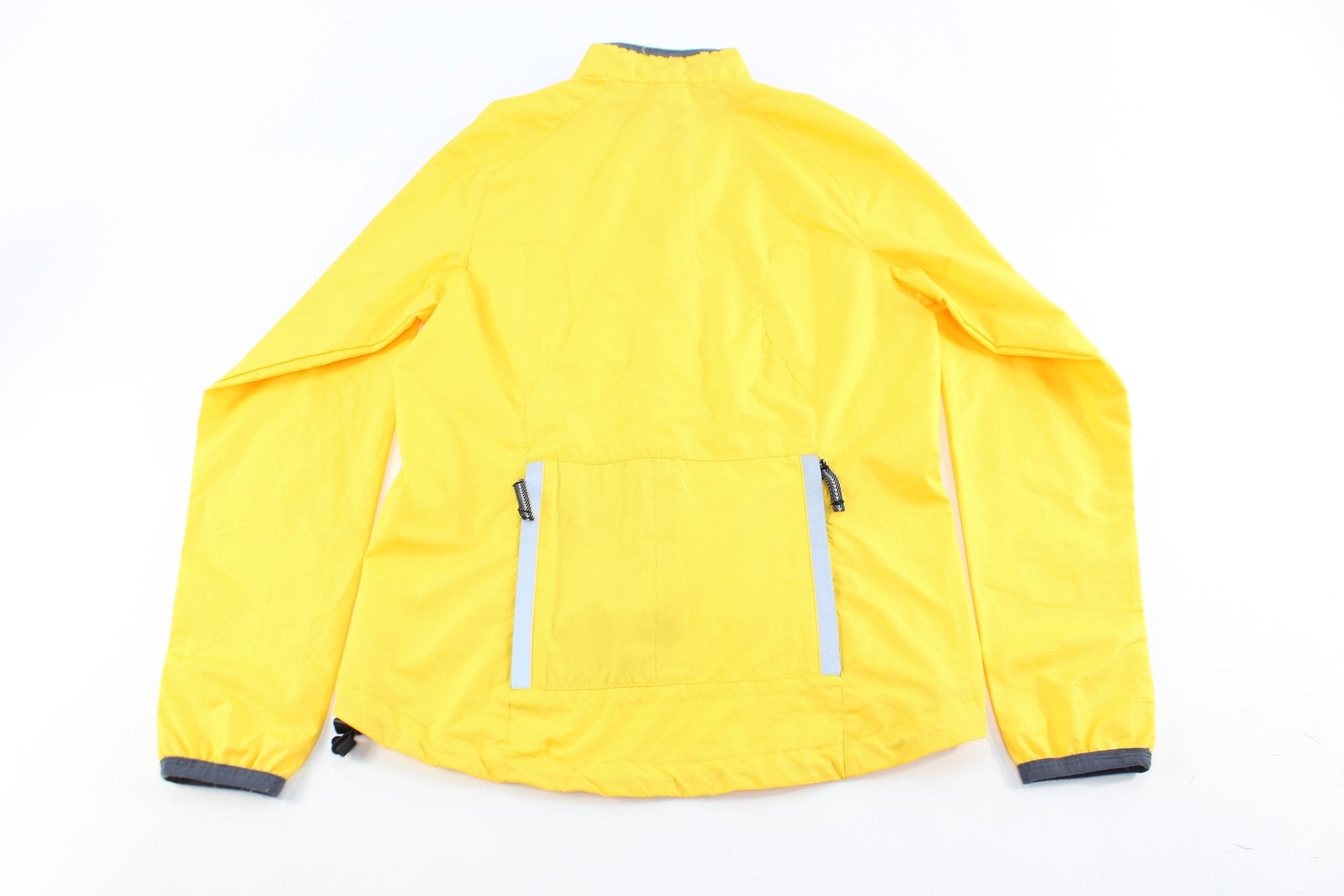 Youth Nike Embroidered Logo Yellow & Silver Zip Up Jacket - ThriftedThreads.com