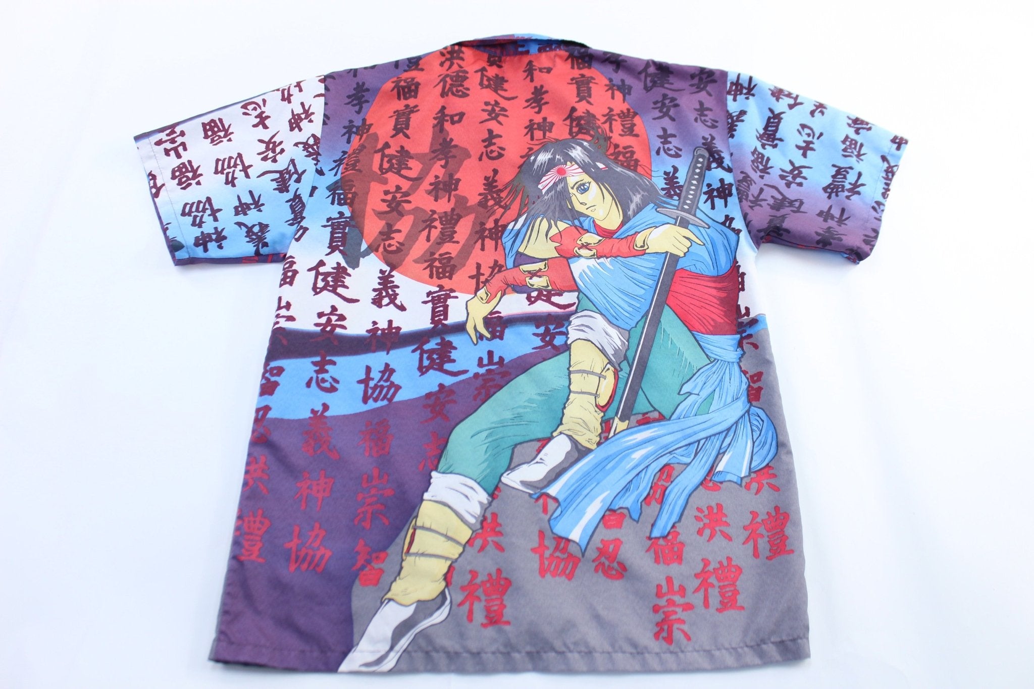 Youth No Boundaries Anime All Over Print Button Down Shirt - ThriftedThreads.com