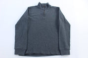 Youth Polo by Ralph Lauren Embroidered Logo Grey Quarter Zip Sweater - ThriftedThreads.com