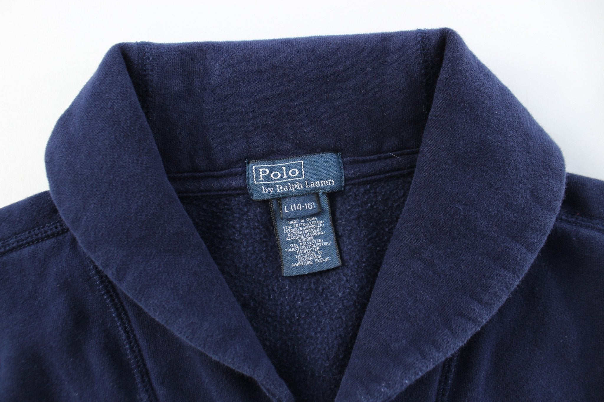 Youth Polo by Ralph Lauren Navy Blue Cardigan - ThriftedThreads.com